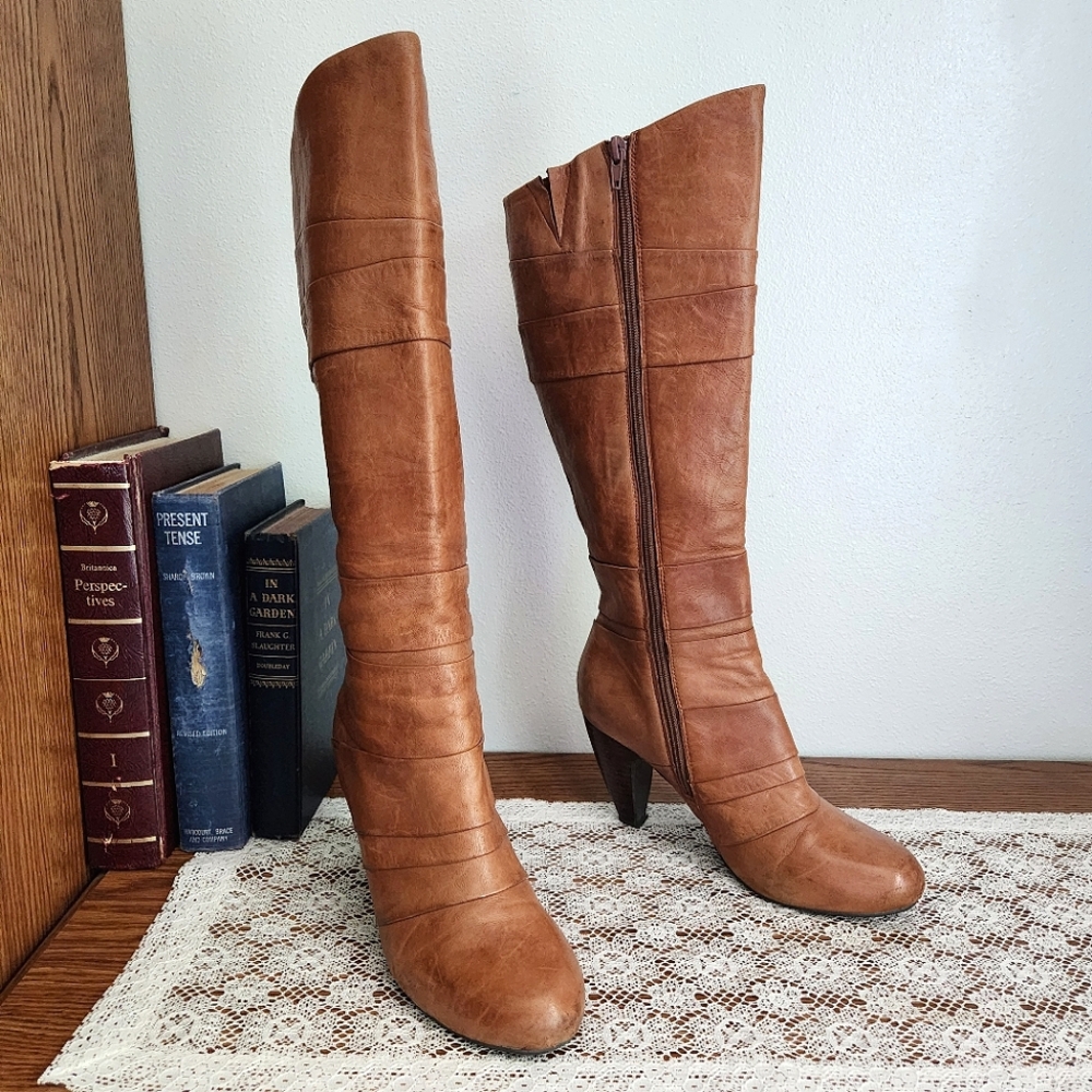 Miz Mooz Feist Knee-High Heeled Leather Boot